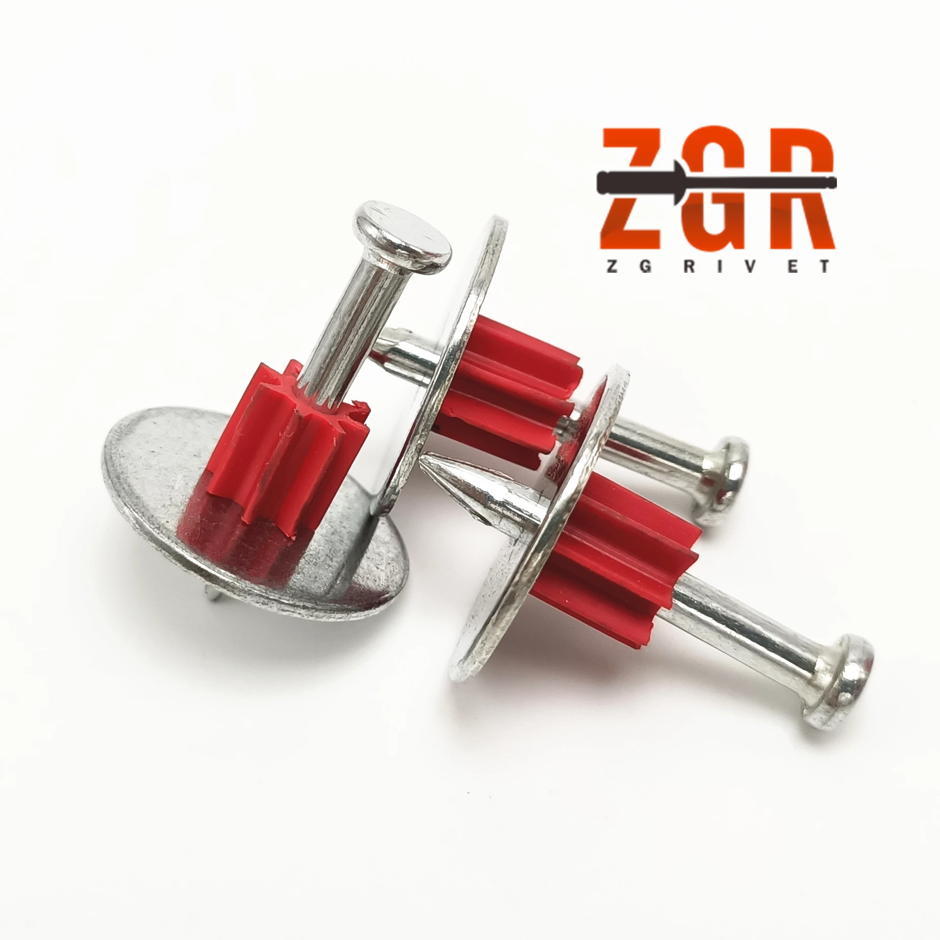 Shooting Nails with Metal Red Washer 120 Degree Pk Angle Clip Drive Pins 20mm Gas Nail Assembly Metal Production Pin