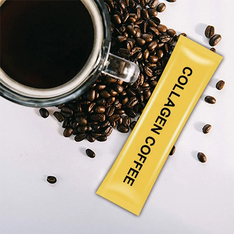 Private label Glow coffee vitamin c skin whitening collagen coffee with collagen
