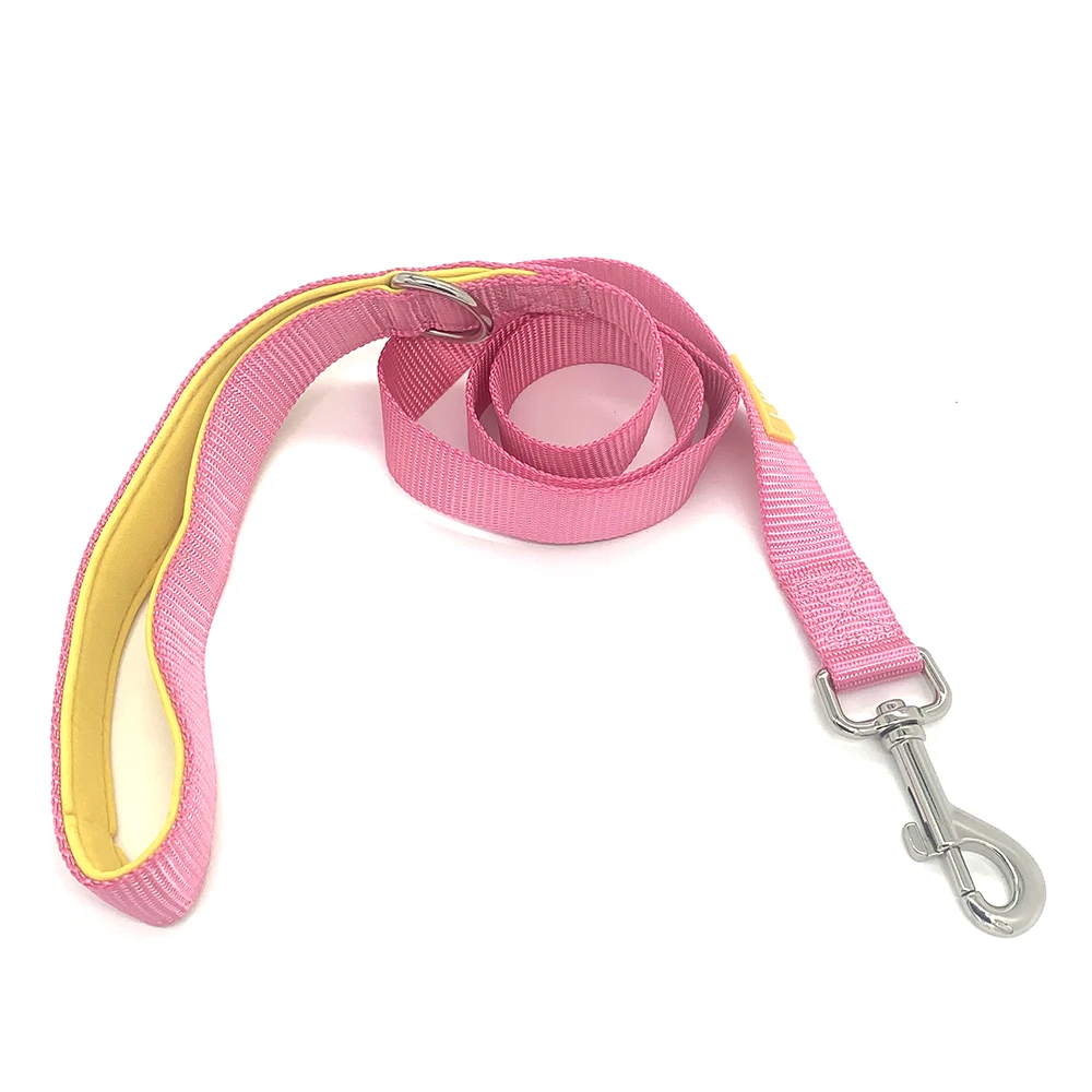 Hanyang OEM Wholesale Low Price Custom Wholesale Strong Nylon Webbing  Safety Padding Handle dog leash