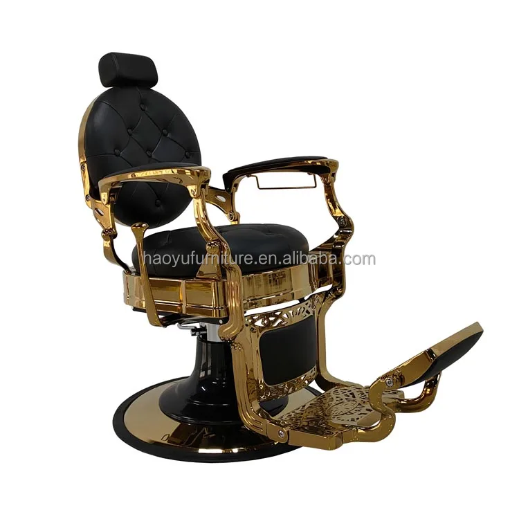 classic golden barber chair hydraulic oil pump barber chairs black and gold barber chairs