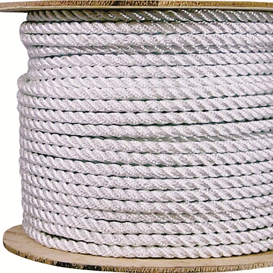 China Wholesale 3 or 4 Strand Twisted 4-60mm Mooring Rope Heavy Duty Marine Rope for Sports Fishing Power Rescue