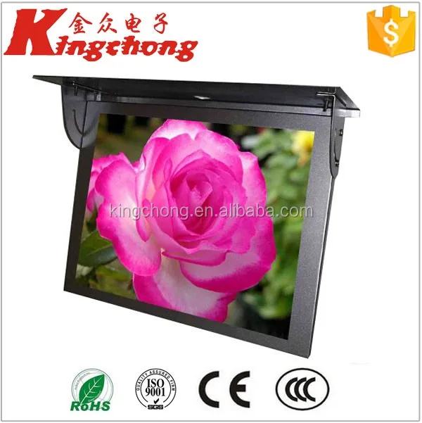 19 inch LCD DVD Bus Player LCD Advertising Display Screen Bus Hanging Monitor Small Size Screen for Bus