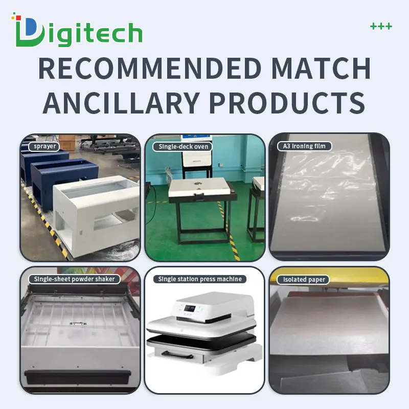 Digitech высокоцветная печатная машина DTG & DTF принтер для футболки