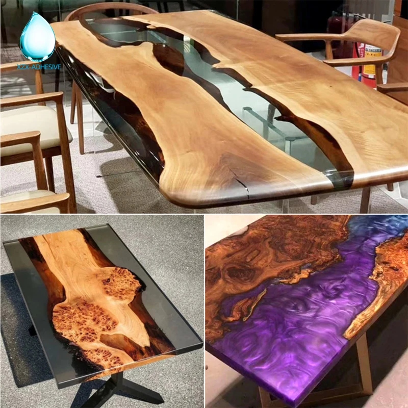 
High Quality Epoxy resin for stone / wood furniture two-component AB liquid casting 