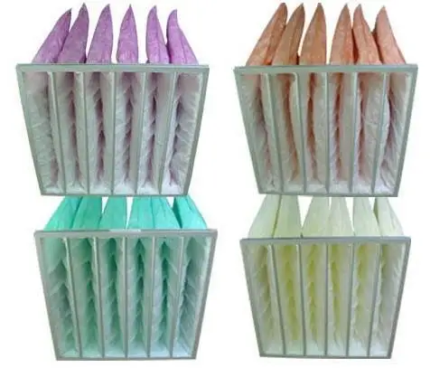 Air filter synthetic fiber medium pocket filter f5 f6 f7 f8 f9 media air filter bag