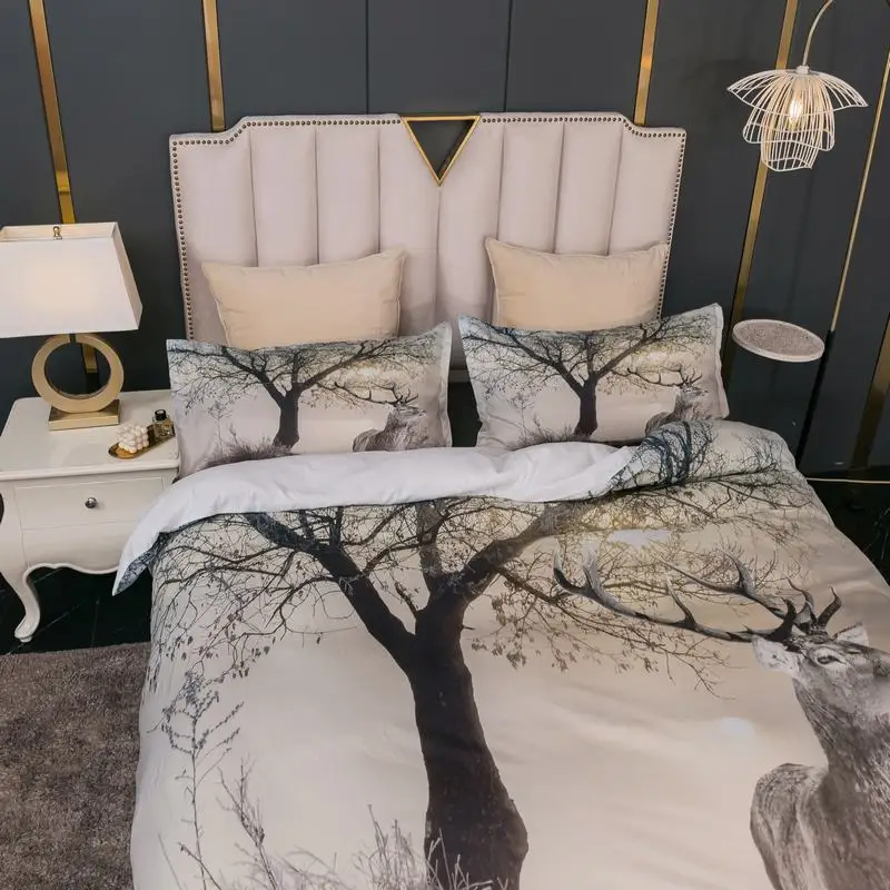 Comfortable and breathable 100% cotton four-piece set bedding bedding quilt suit
