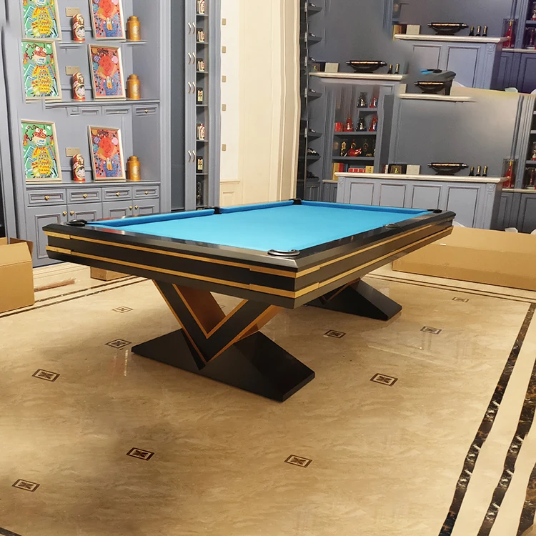 Hot selling adult sports 9 foot 8 foot solid wood marble billiard table