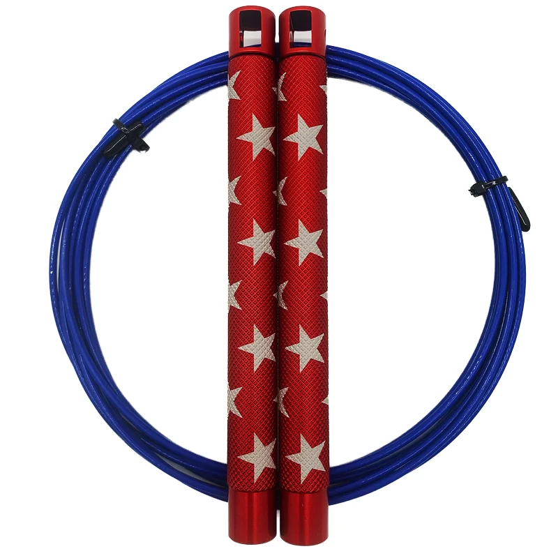 Customized High Speed RPM Speed Rope for Fitness Light Aluminum Alloy Jumping Wire Stainless Steel Fitness Speed Rope