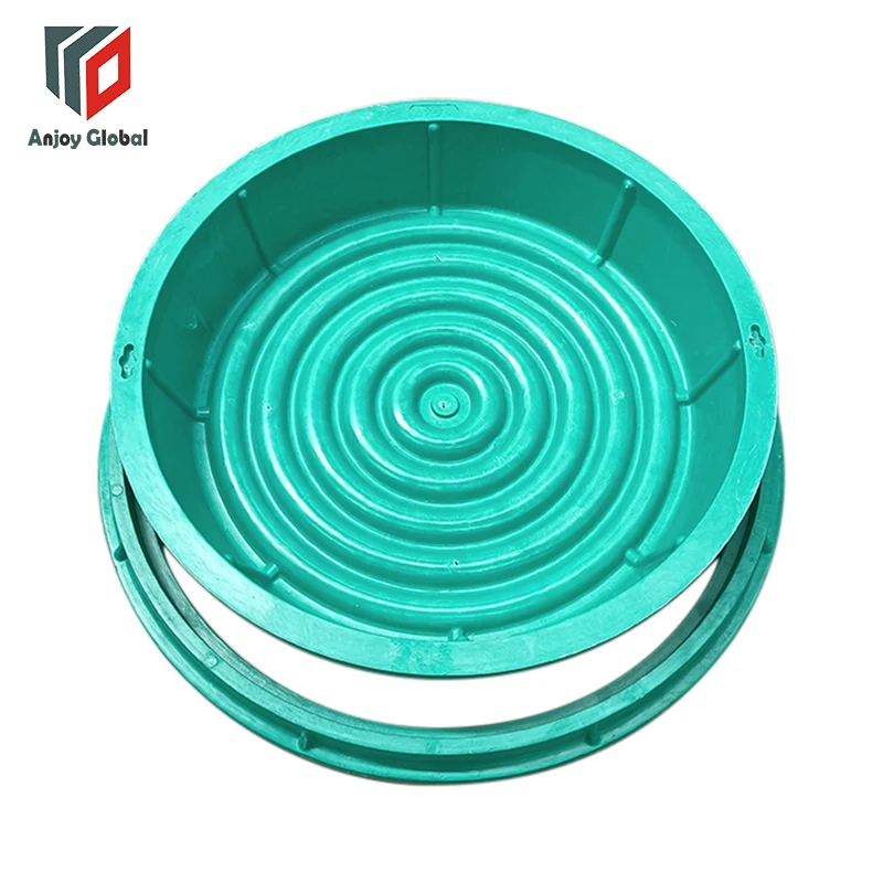 Round Grass Lawn Manhole Well Cover Fiberglass Manhole Water Well Lawn Manhole Cover
