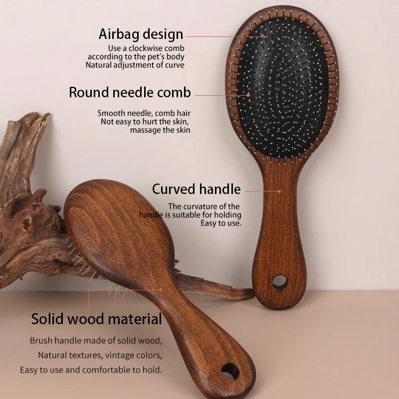 Horse Hair Cleaning Brushes Horse Deshedding Air Cushion Pin Comb Horse Grooming Brushes