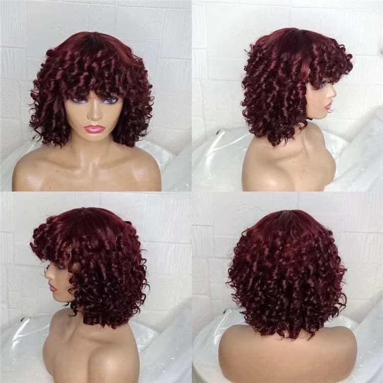 
Double Drawn Lace Front Wigs Virgin Hair Extension Wigs Human Hair for Black Women Wholesale 250 Density Curly Human Hair Wigs 