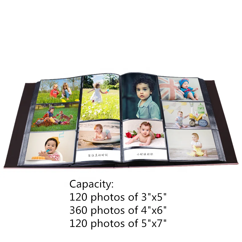 Large capacity photo album 3x5 /4x6/5x7 pp pocket sheet Photo book 600 picture slip in post bound family wedding album photos