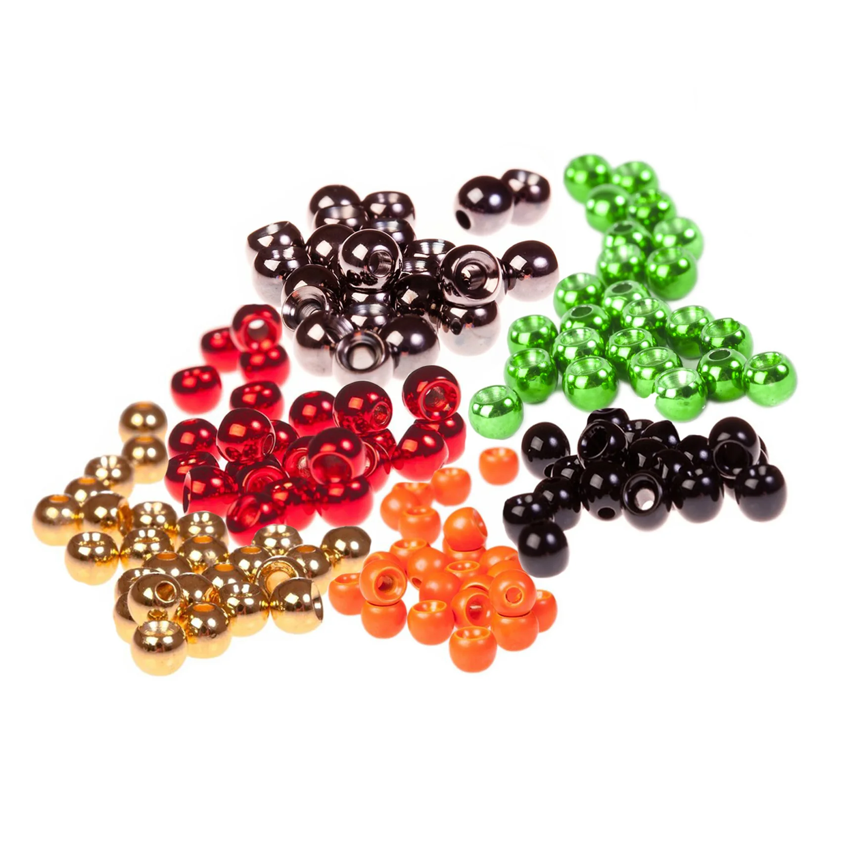 Wholesale Round Brass Ball Beads Brass Fly Tying Loose Beads Fly Fishing Nymph (B10)