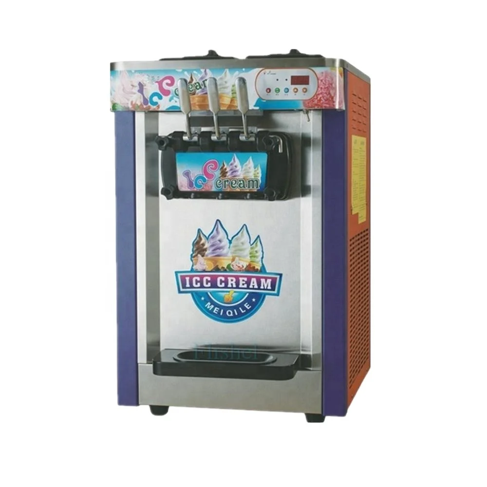 
22L/H Hot selling 2 1mix flavors commercial automatic soft serve ice cream making machine 