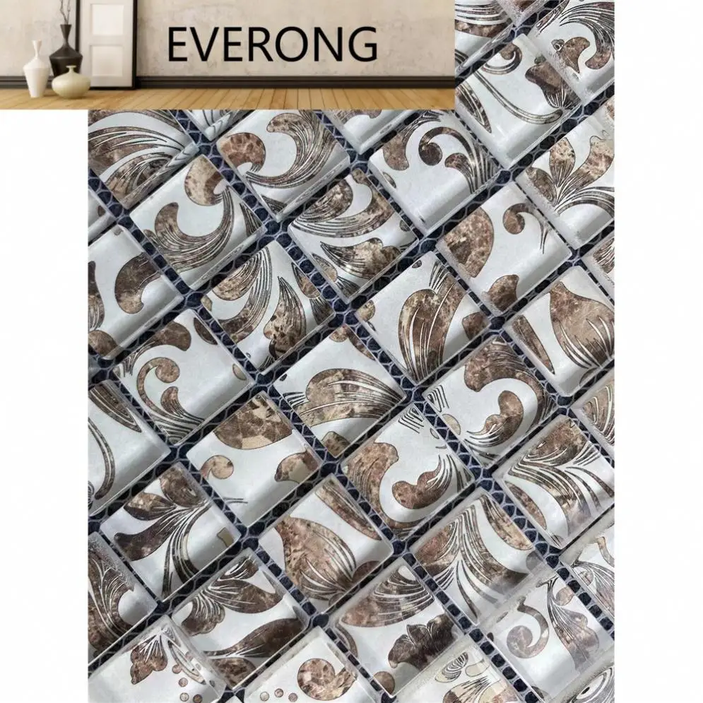 Foshan factory decorative mosaic tiles wholesale mosaic tiles glass mosaic tile for building material