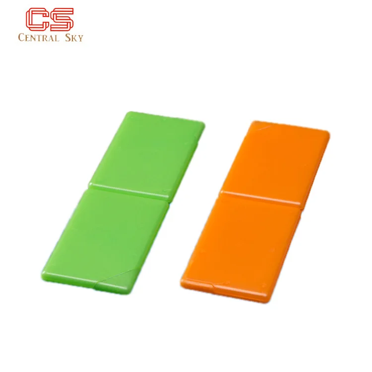Promotional gift plastic candy box customized compact card blank logo pp plastic pocket mint candy packaging box