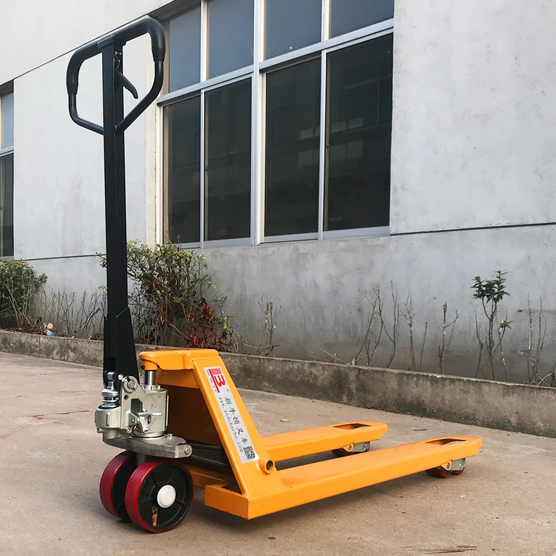 wholesale hand hydraulic pallet trucks 2ton 3ton 5ton handling equipment with nylon/rubber wheel hand pallet jacks