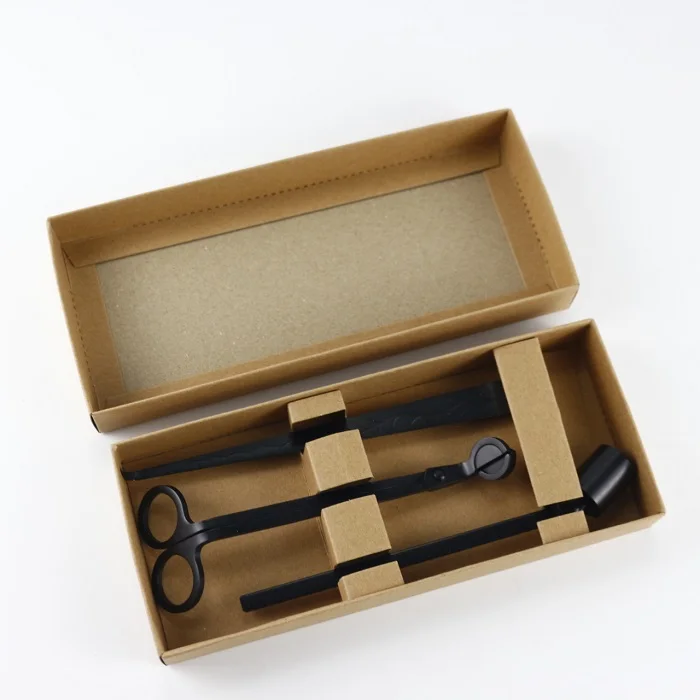Wholesale custom stainless steel wick clipper snuffer candle making accessories wick trimmer set