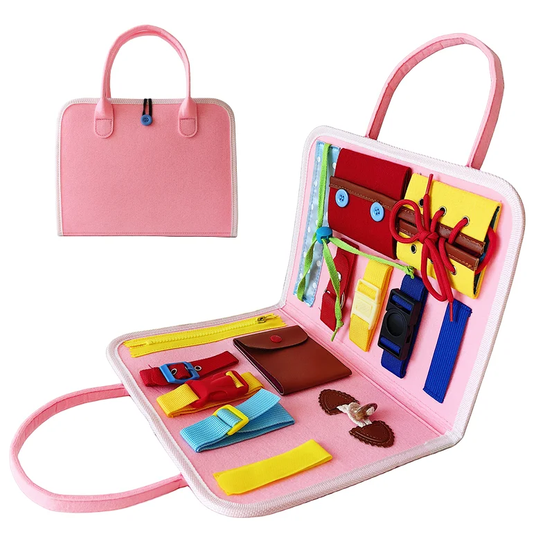 2024 New Toddler Travel Activities Educational Toys Montessori for 1 2 3 4 Year Old Girls Boys Gift Mermaid Busy Board