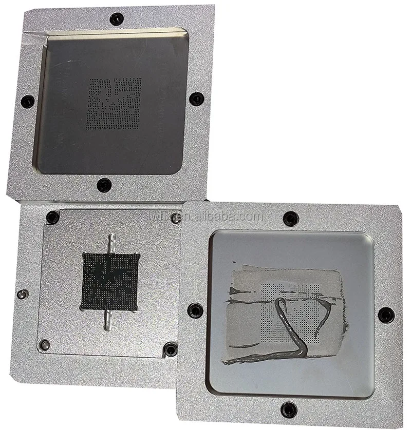 Aluminium Alloy BGA Reballing Kit Balls Stencils Kits For Chip Rework Repair Soldering Station Planting Fixtures