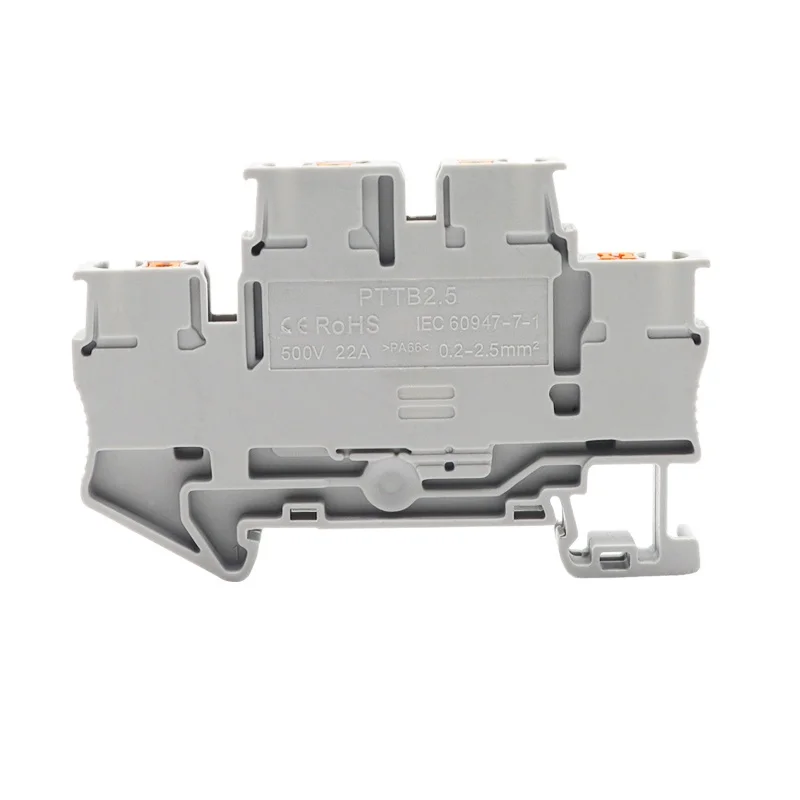 Cloy High quality terminal block connector PTTB2.5-PE din rail terminal block  self-produced terminal blocks