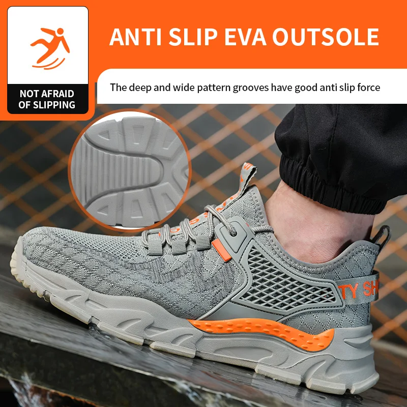 Diansen 809 popular European standard CE comfortable safety shoes light industrial construction work lightweight safety shoes