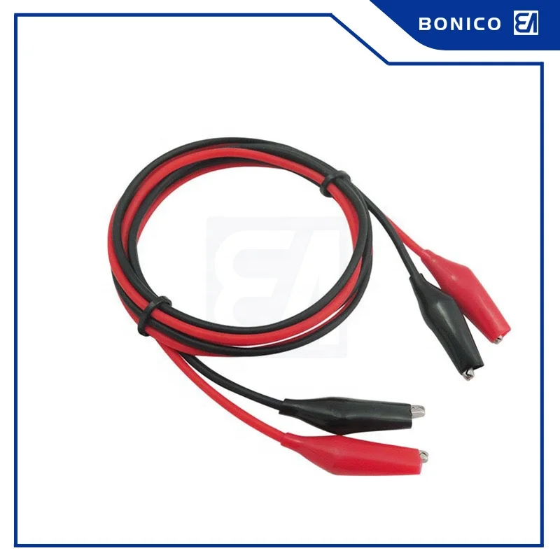 Double-ended Five Color PVC 53MM Nickel Plated Alligator Clip Test Lead Set