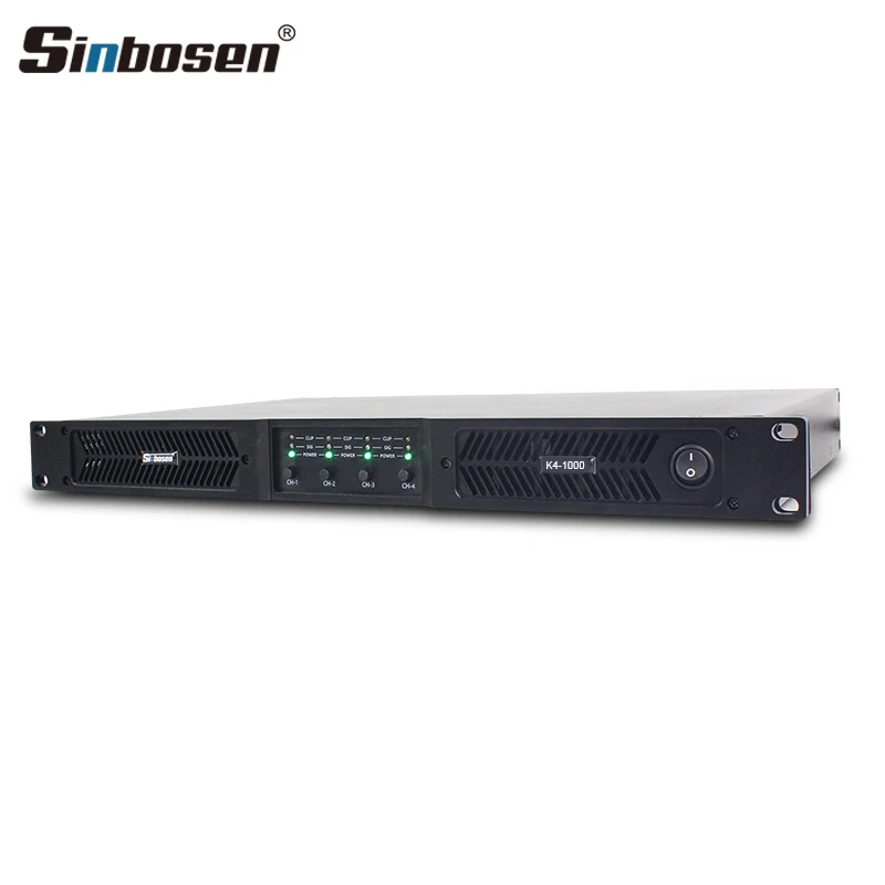 K4-1000 class d 1000 watts 4 channel power amplifier professional amplificador de audio