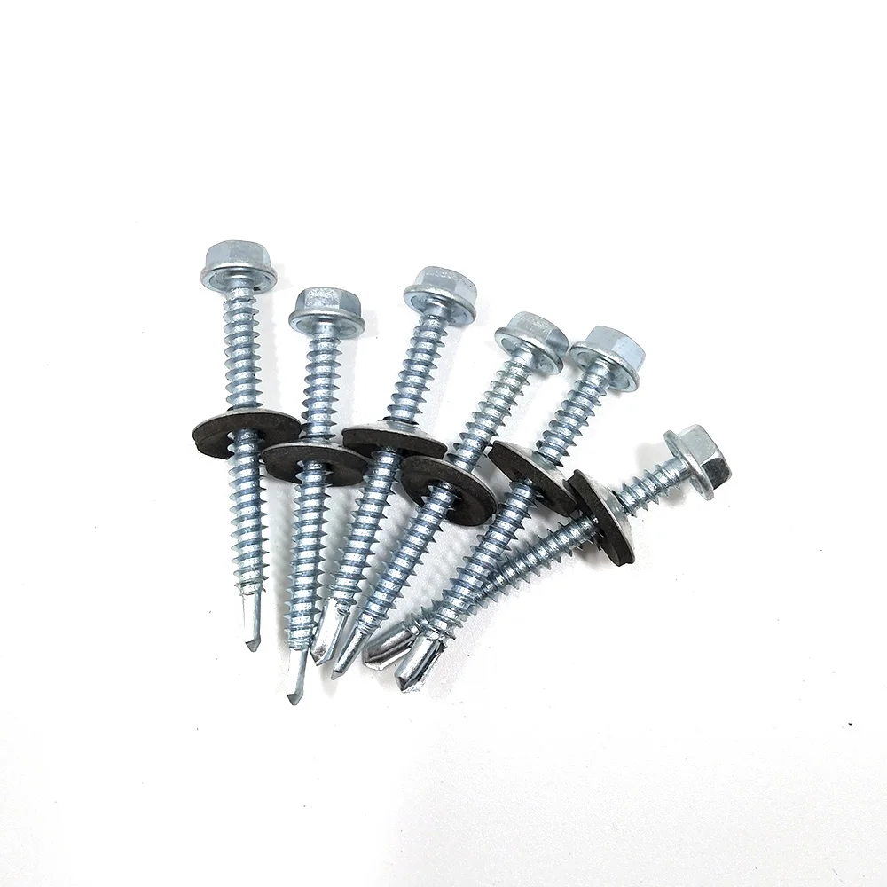 DIN7504K Indented Hex Head Self Drilling Screw With Assembled EPDM Sealing Washer for the Philippines Market