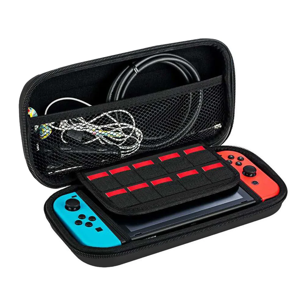Пастельный розовый дорожный Чехол для Nintendo Switch и ooled-Hard Shell с 10 игровыми слотами персонализированный подарок
