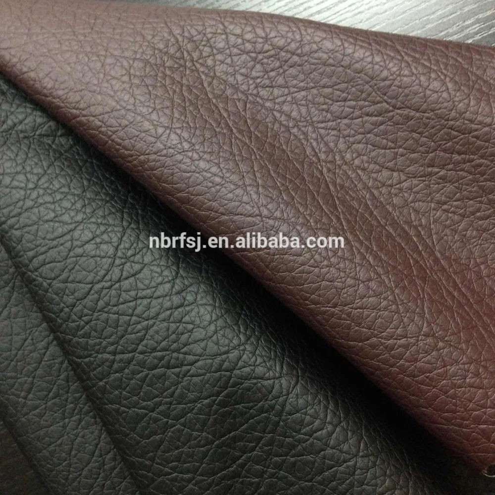China Suppliers Eco Friendly PU Vegan Leather Fabric  for Sofa Bed Upholstery Car Interior