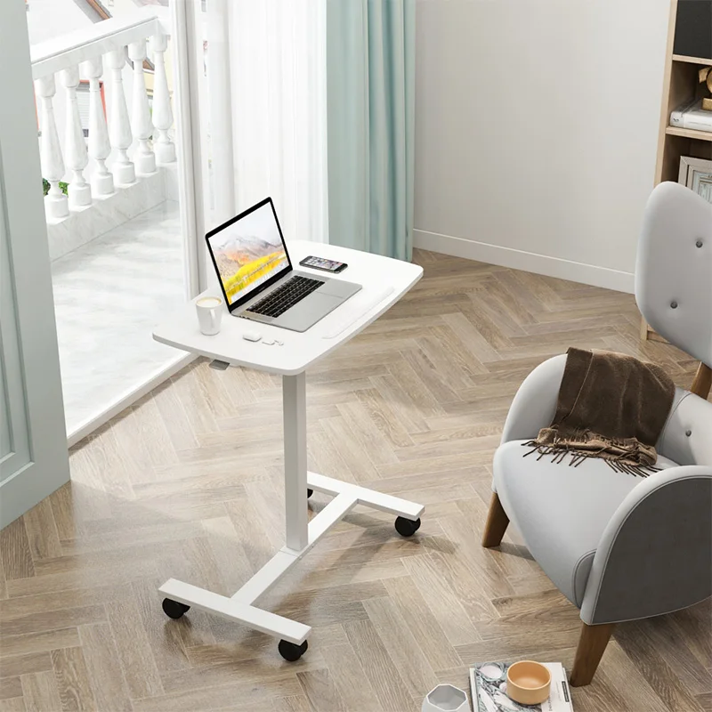  Movable Height Adjustable Small Computer Desk Home Office Sit Stand Writing Study Tables Folding Uplift Laptop