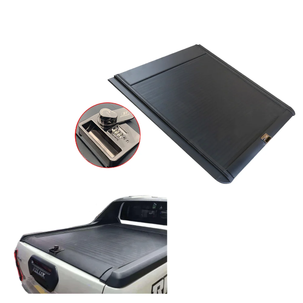 Car Trunk Lids Pickup Bed Cover For Toyota Tacoma Tundra Hilux Revo Vigo With password lock Retractable Roller Shutter