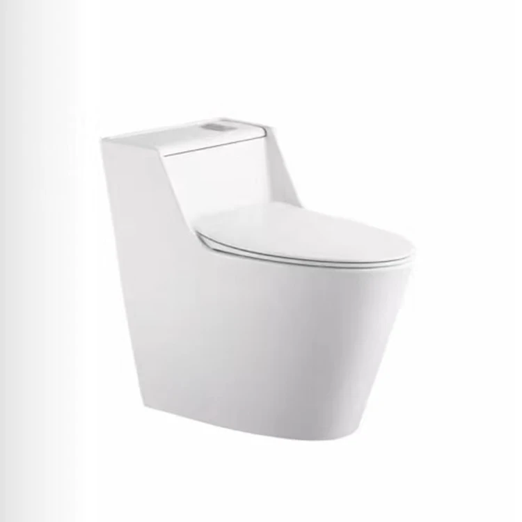 Luxury Design Bathroom Sanitary Ware WC S trap One Piece Ceramic White Color Toilet