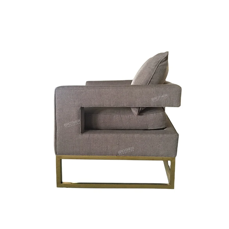 Ali baba new products Accent chairs furniture gold occasional chairs metal accent chair