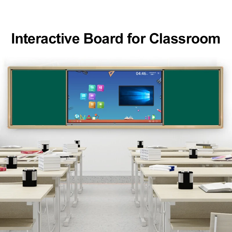 65 86 inch interactive flat panel all in one interactive whiteboard mart board for classroom