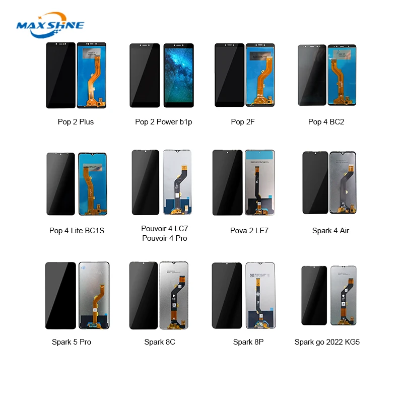 Original For Tecno POP 4 LCD Display Touch Screen Panel Digitizer For Tecno POP 4 Lite LCD Replacement