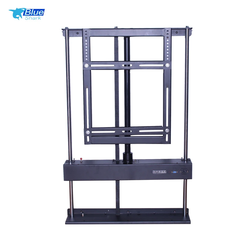 52-65 inches Panel TV 360 Degree Rotating Electric Lifting TV Holder Remote Control Aluminum Alloy TV Flipper