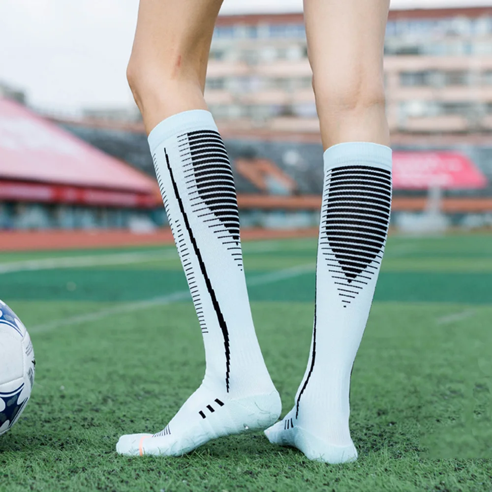 AR-215 Sports Running Men Compression Knee High Football Socks Soccer Socks