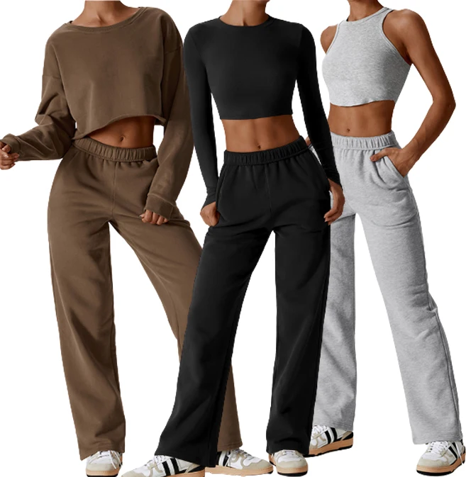 Custom Sports Ladies Activewear Workout Clothing Women Gym Fitness Set Sportswear Fitness Yoga Wear Women Sport Yoga Pants Sets