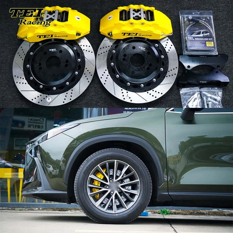 Big brake kit Front 6 piston and rear 4 piston e-brake caliper BBK auto brake system For Lexus NX260 18 inch rim