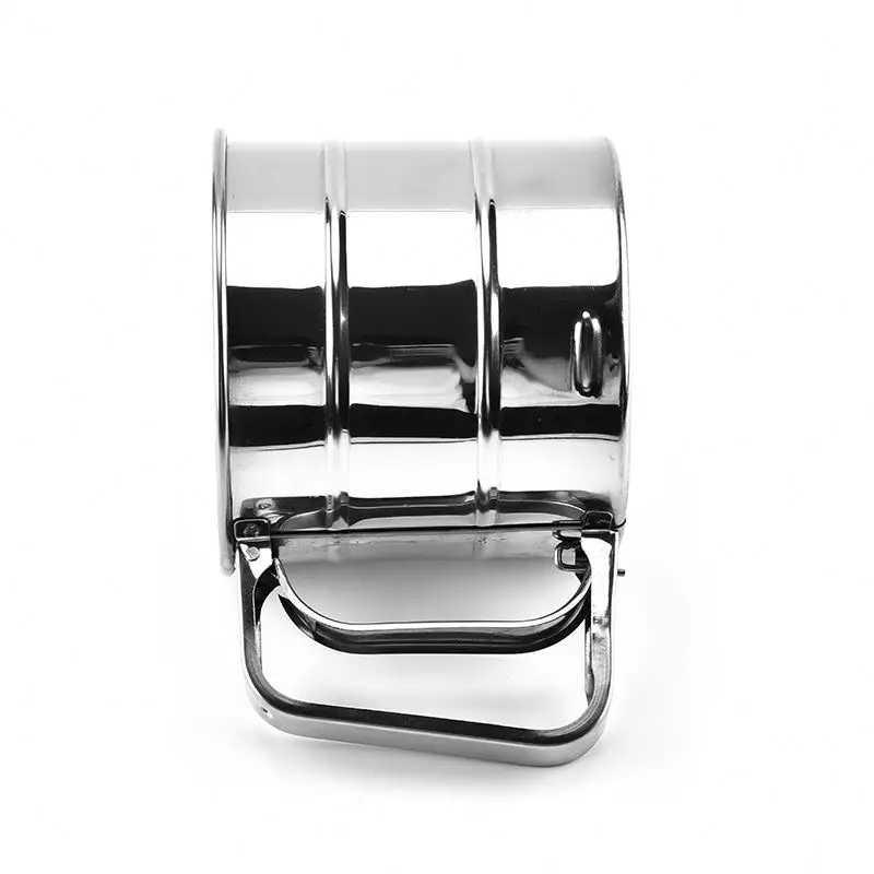 
3.7*4in flour sifter stainless steel with sieve the flour baking cups of kitchen tools flour sifter 