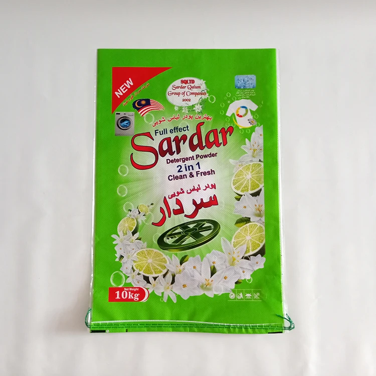 custom woven pp bags for washing powder, soap powder, detergent 10kg 20kg