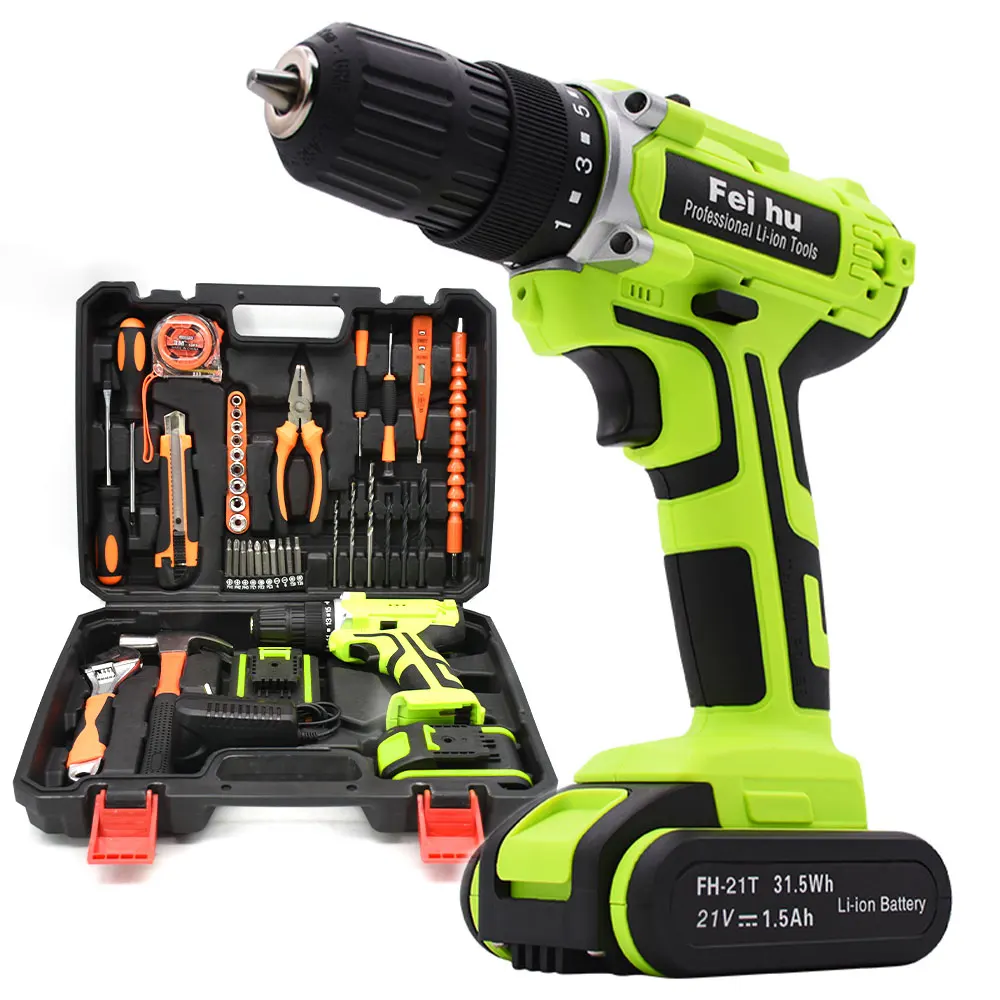 China High Performance 18/20/21V electric cordless screwdriver machine cordless electric power drill combo