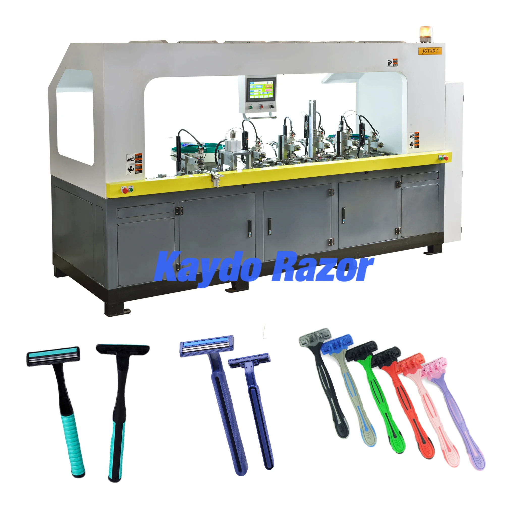 Automatic disposable razor assembly machine