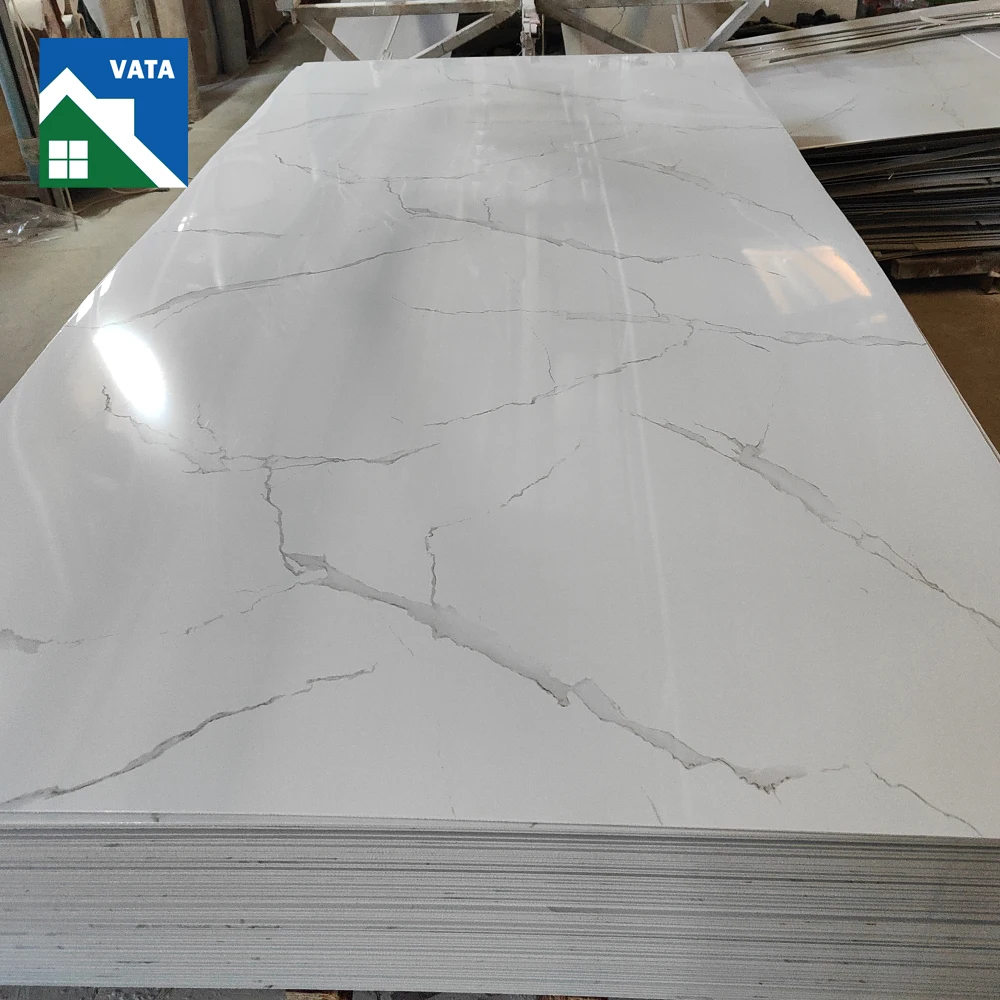 High Quality UV Coating High Gloss Plastic Wall Panel Boards PVC UV Marble Sheet