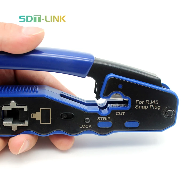 Заводские соединительные инструменты Rj45 сетевые сети Cat6 Cat6a обжимные клеммы кабельный рукав Rj 45 проходной обжимной инструмент