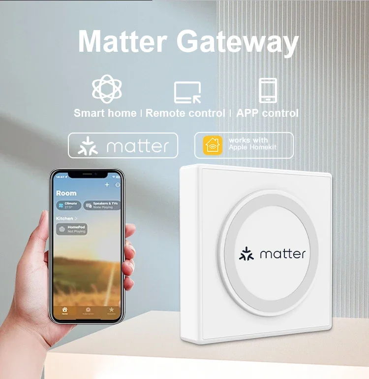 Lifelibero Matter Smart Gateway Hub Homekit WiFi Ble Alexa Smart Life App Control Zigbee Multi-model Smart Home Products Bridge