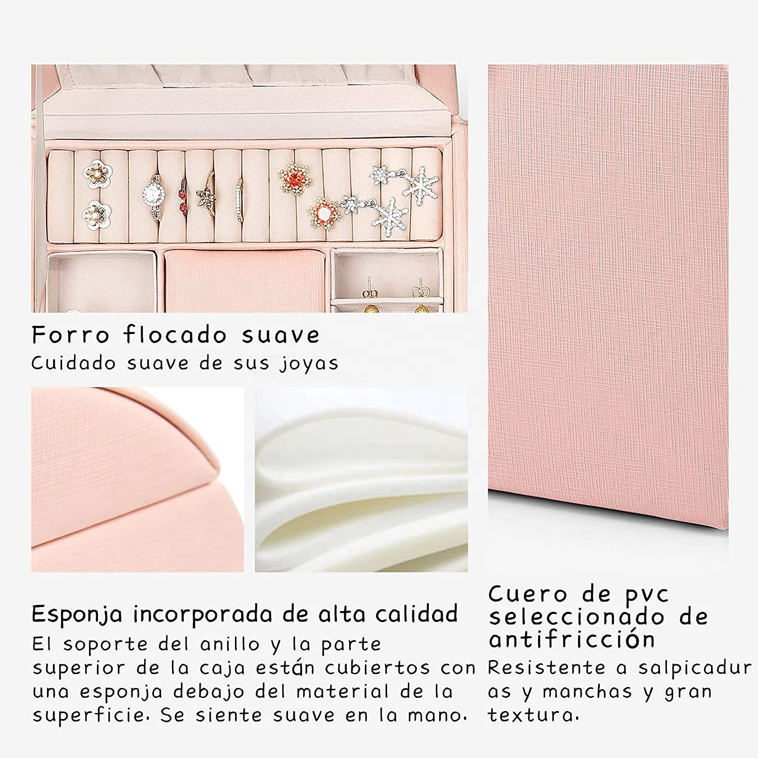 Оптовая продажа розовый браслет из искусственной кожи серьги ожерелье кольцо шкатулка для ювелирных изделий с логотипом от нидерландской команды дизайна потрясающий подарок девушек