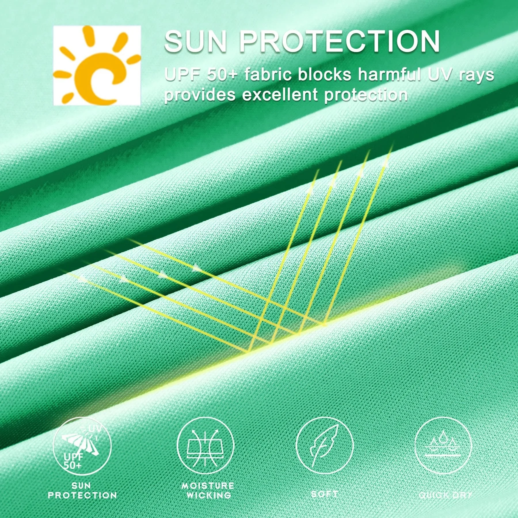 Custom Long Sleeve Light Green Design Surfing Suit Shirt Hoodies Sublimated Rash Vest Free Design Surf Mma Rash Guard